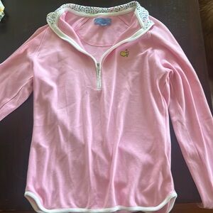 Women’s pink masters quarter zip size small